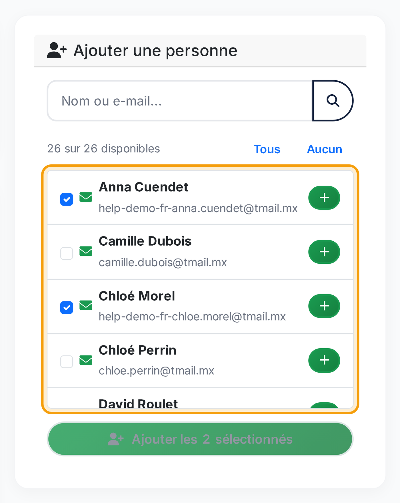 Groupe Chœur d’enfants : choisir des enfants de différentes classes
